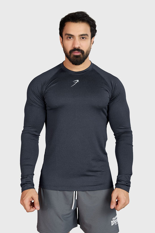 Midnight Fullsleeves T-shirt Dark Grey