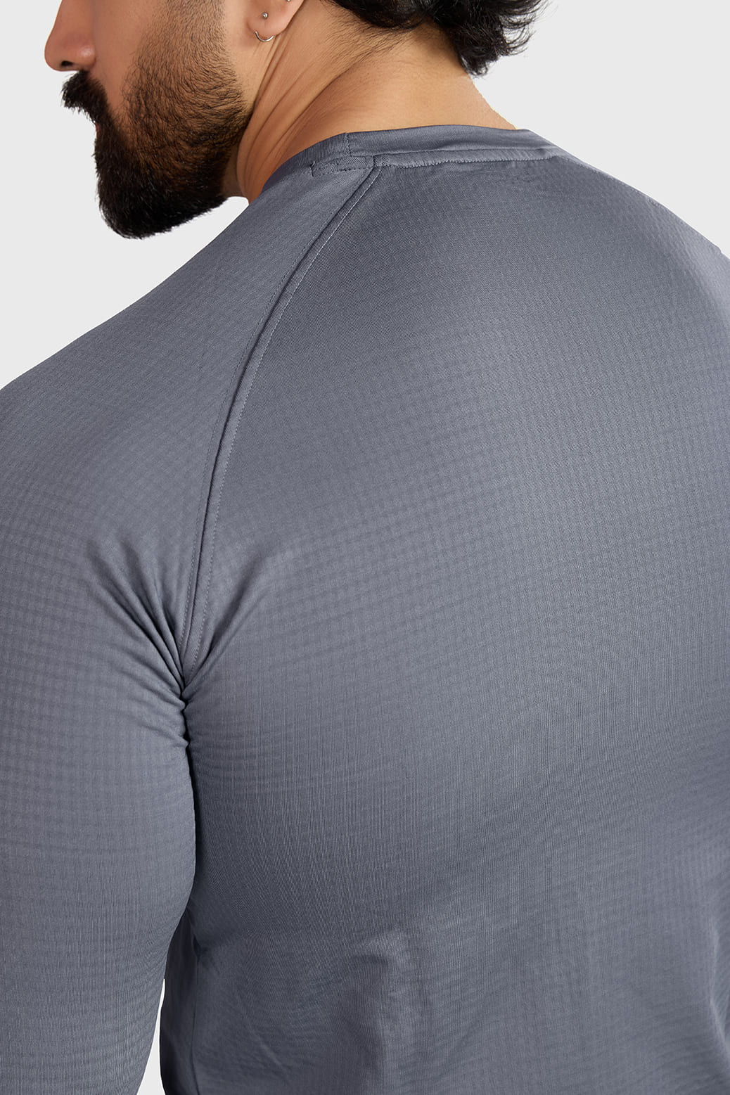 Midnight Fullsleeves T-shirt Light Grey