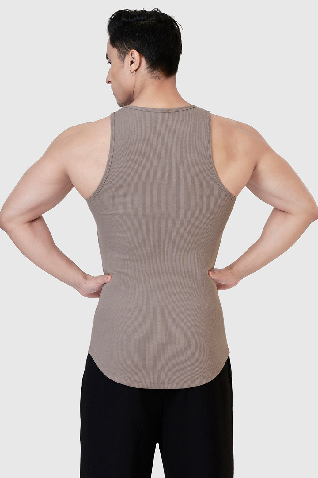 Ribbed Tank Warm Beige