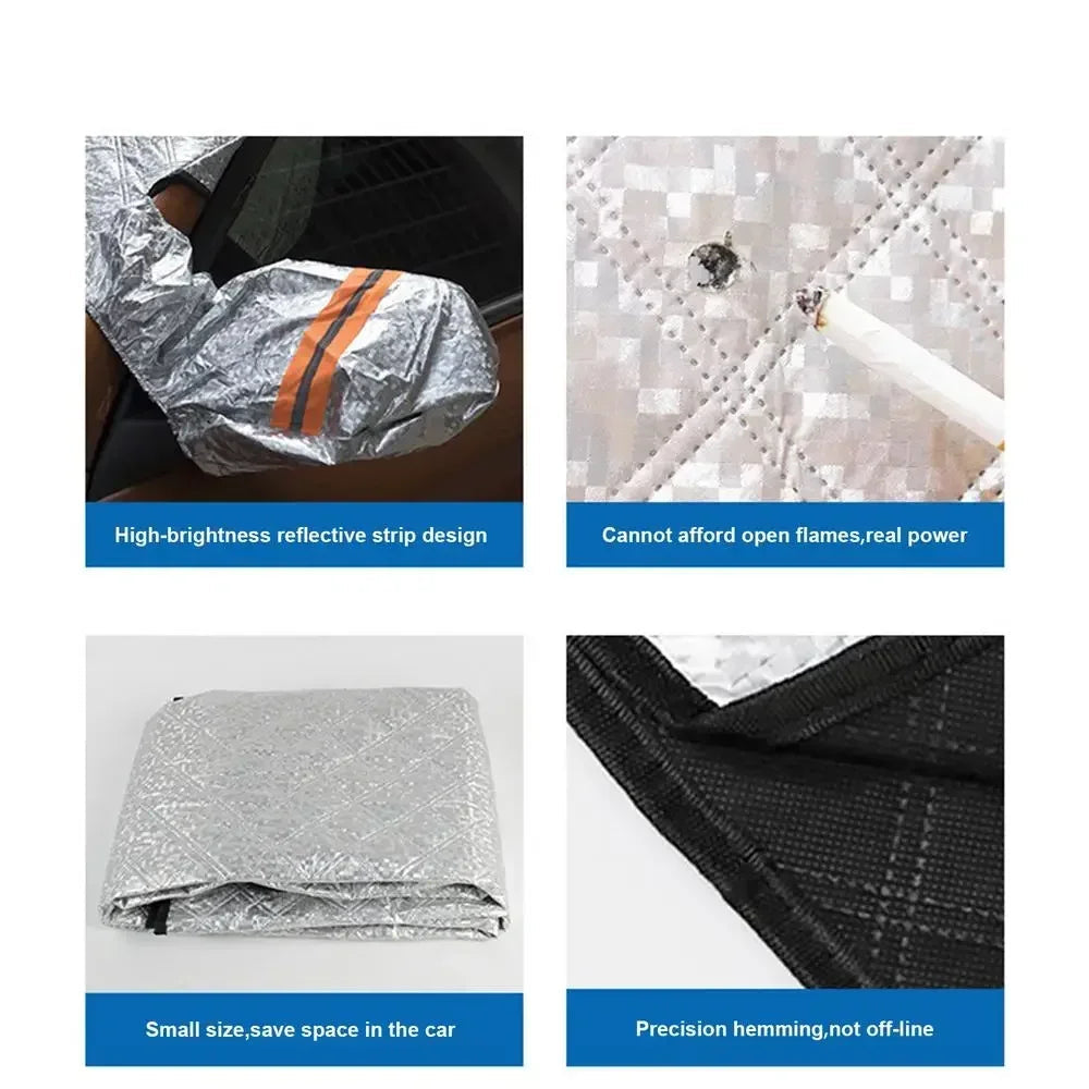 Car Windshield Snow & Ice Protector – Front/Rear Winter / Sunshade Cover