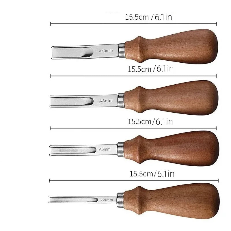 Leather Edge Beveler Skiving Tool (4 different sizes available)