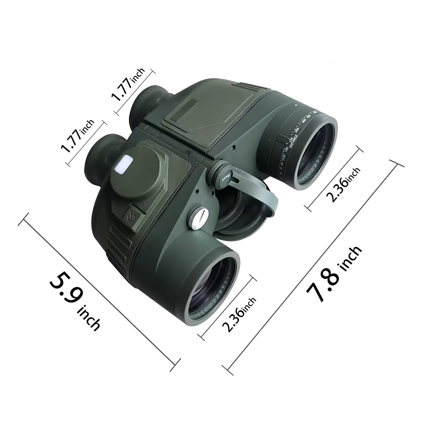 Professional Binoculars – Waterproof with Rangefinder & Compass (10x50)