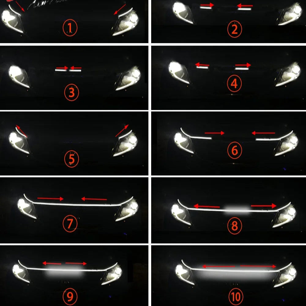 LED Car Hood Light Strip (different colours & sizes available)