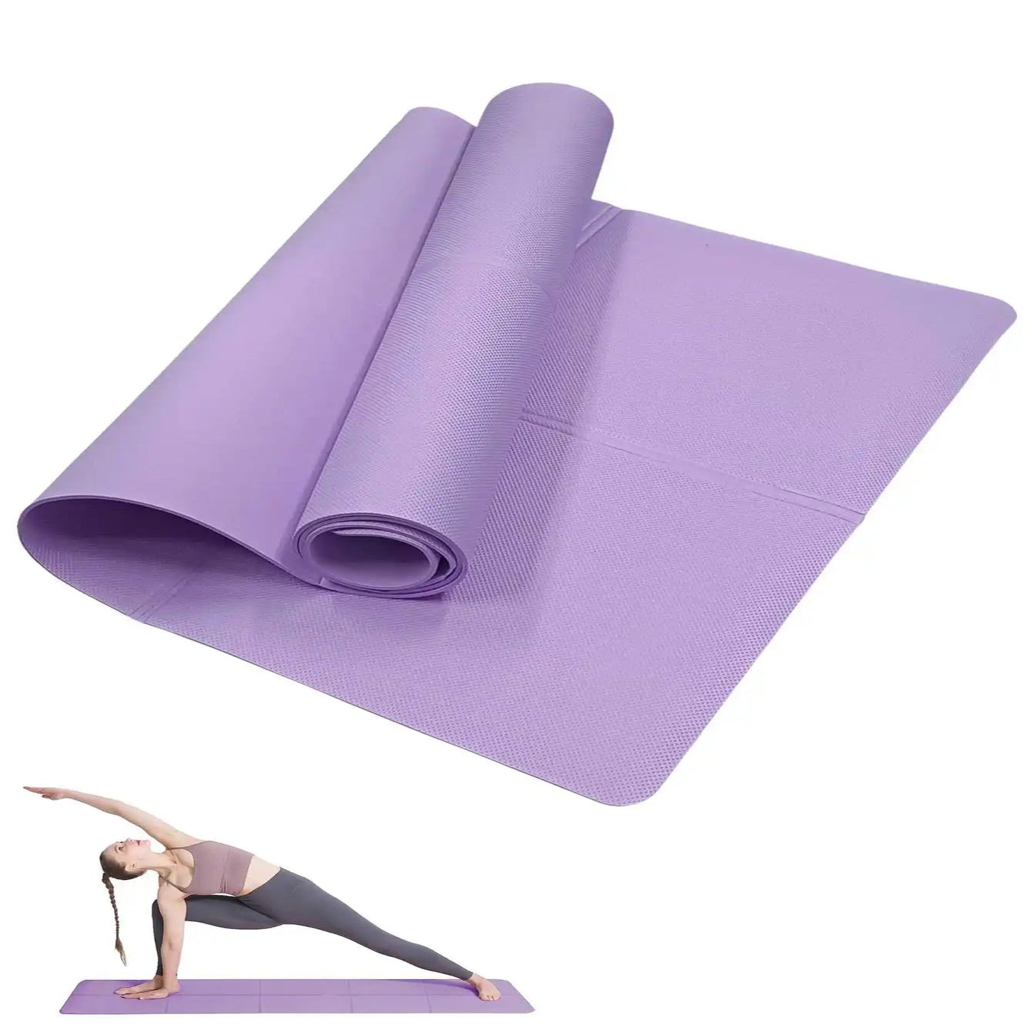 Yoga Mat Pilates Fitness Mat – 3/4/6mm (6 colours available)
