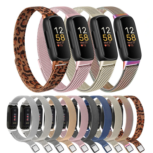 Magnetic Stainless-Steel Strap for the Fitbit Inspire 3 (10 colours available)