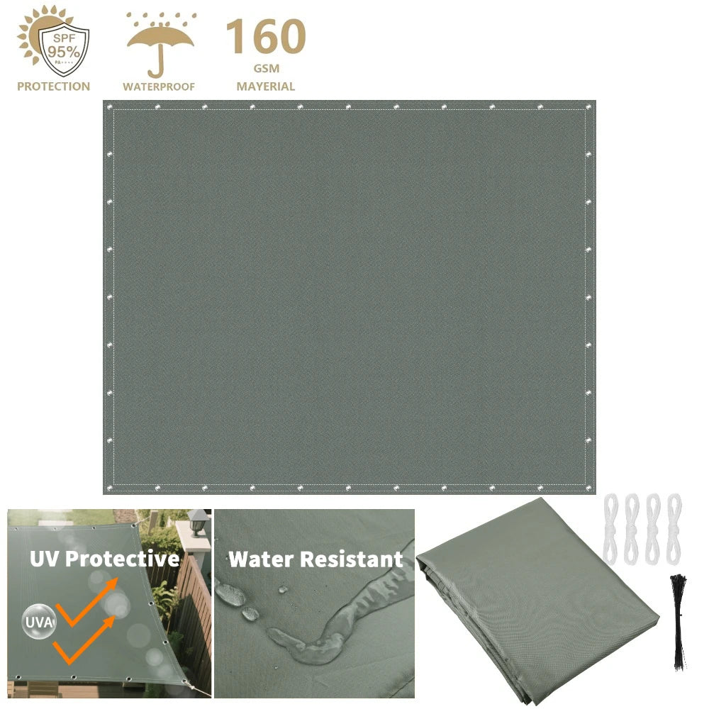 Waterproof Sunshade Sail – Square & Rectangle (4 colours available)