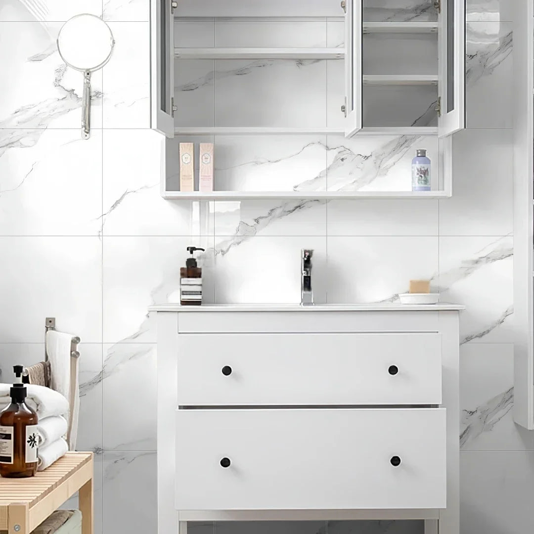 PVC Self-Adhesive Marble Waterproof Floor Tiles (available in 10 designs)