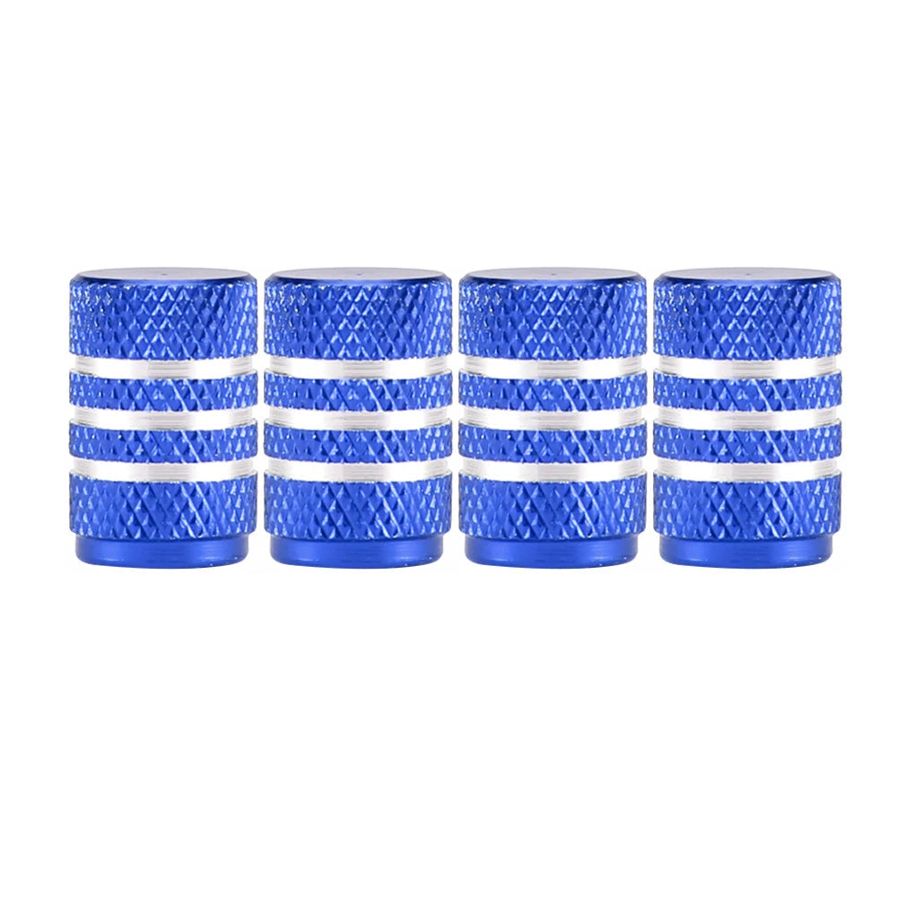 Aluminium Tire Valve Stem Caps (4Pcs) (different colours available)