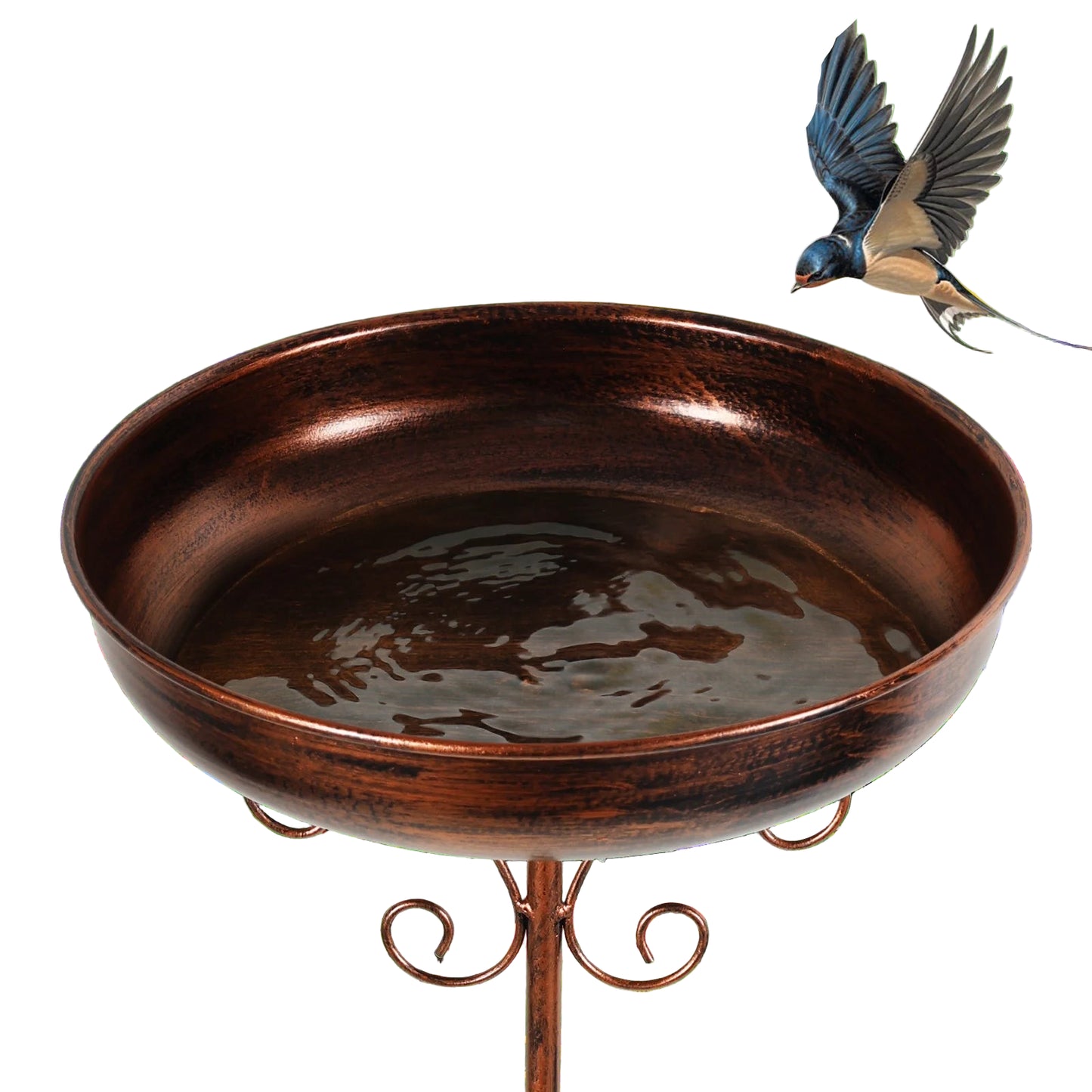 Metal Garden Bird Bath (3 designs available)
