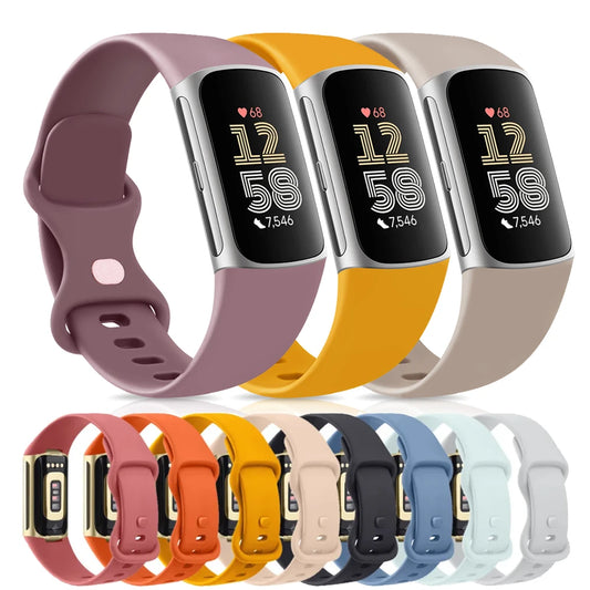Adjustable Strap for the Fitbit Charge 5/6 (2 sizes & 19 colours available)
