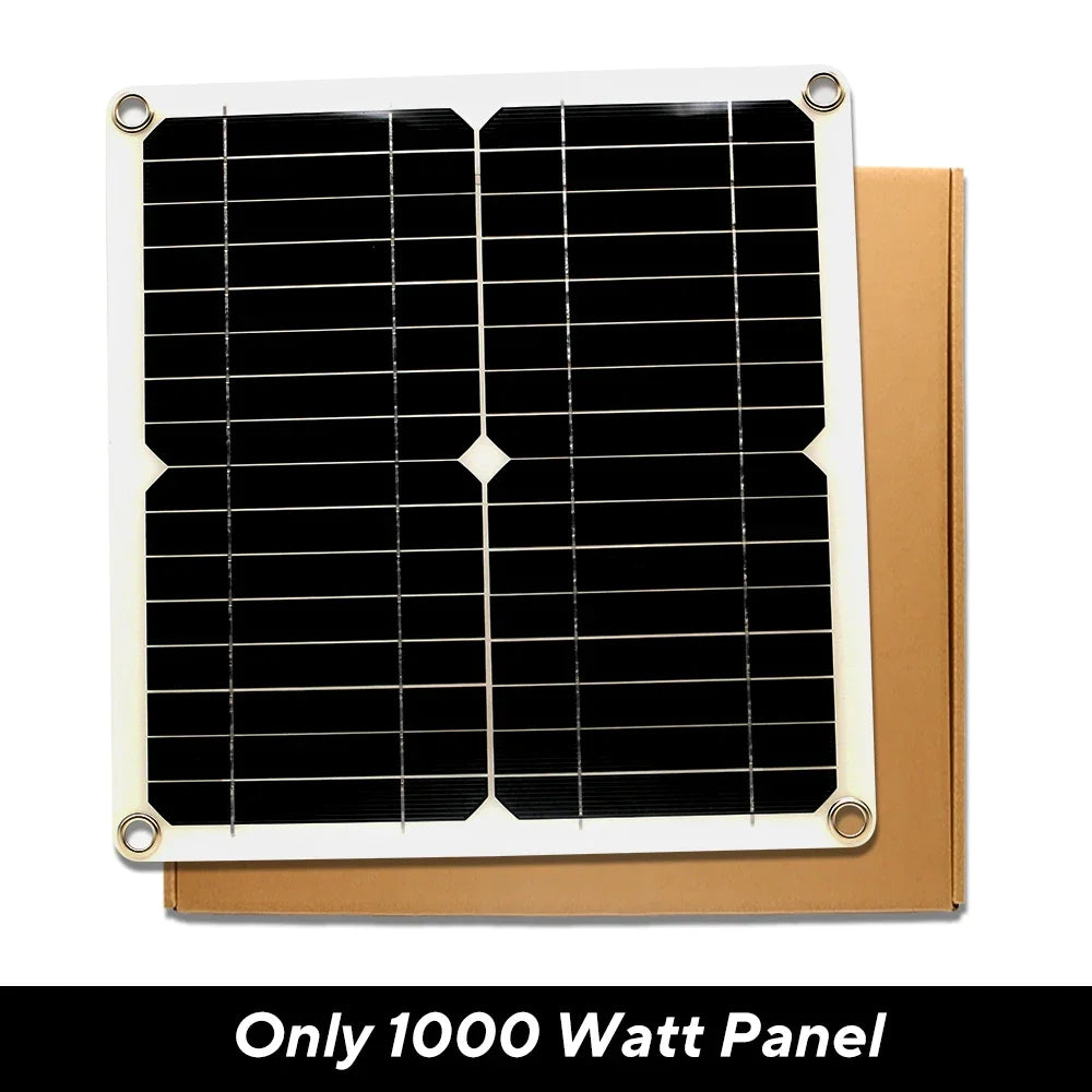 1000W 12V Solar Panel Kit with Controller for RV's, caravans & Home (8 different types available)