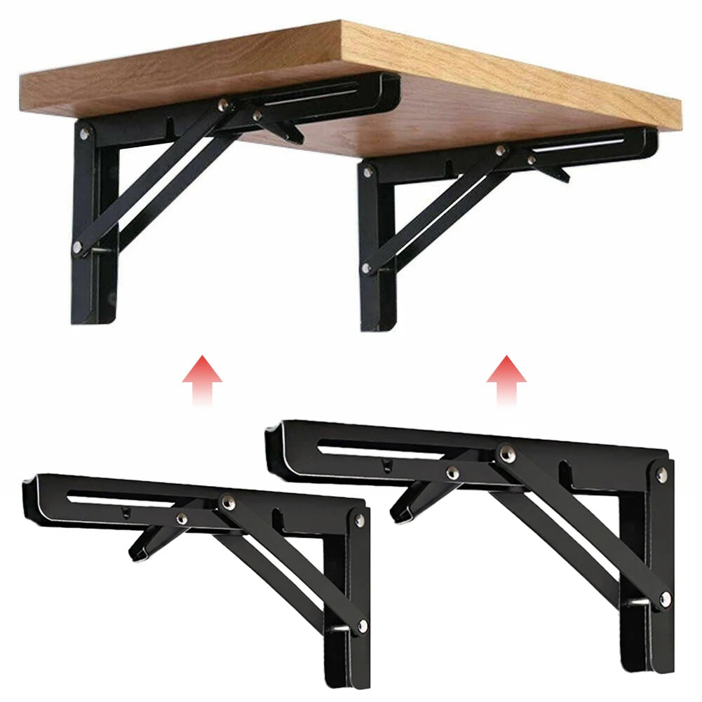 Black Folding Table Brackets for RV & Camper (2PCS)