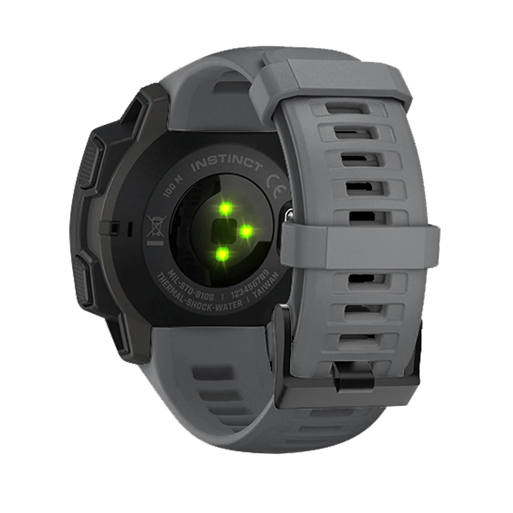 Silicone Strap for the Garmin Instinct 1/2/Esports/Solar Series (22mm) (13 colours available)u