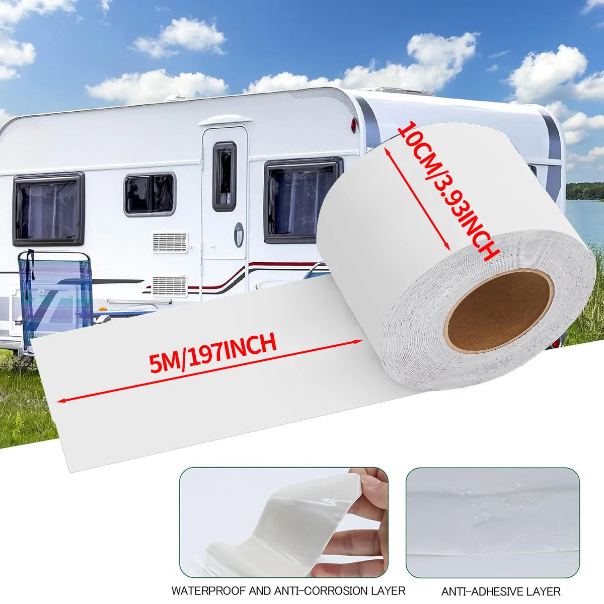 Waterproof RV Roof Repair Butyl Tape