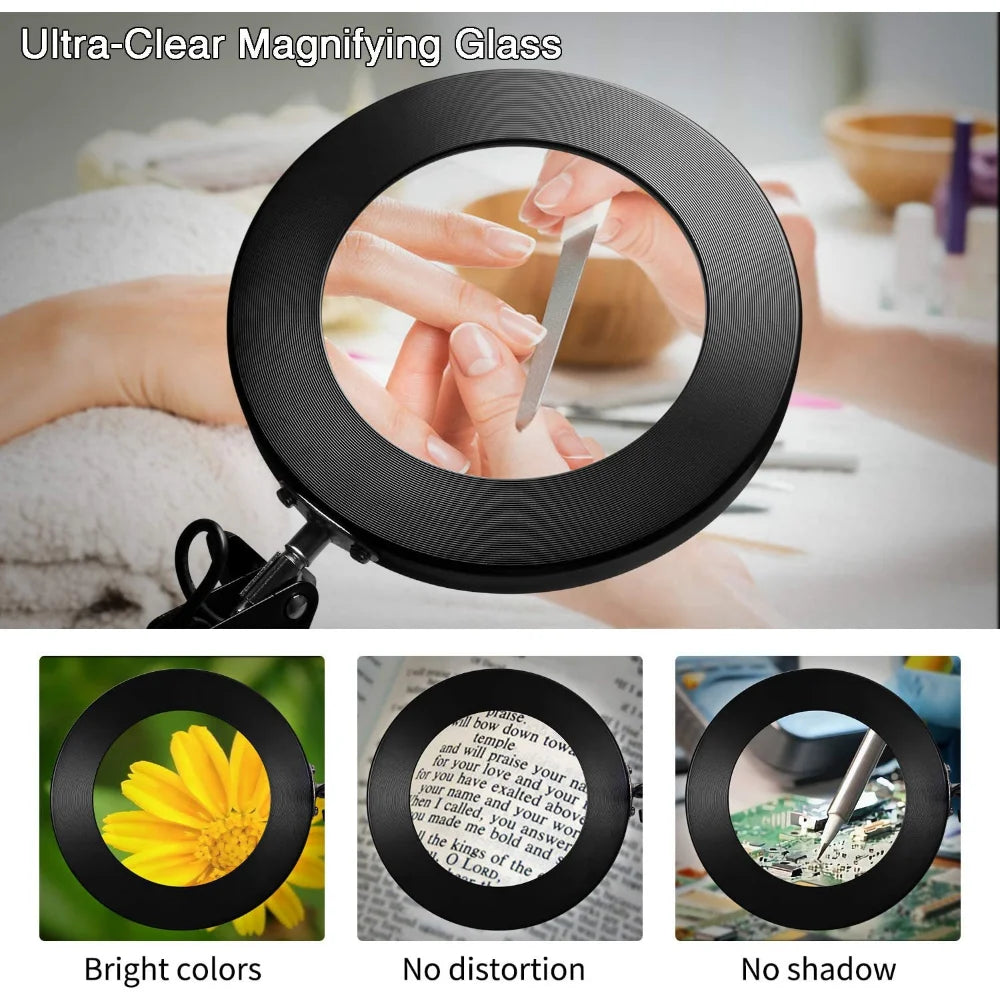 72LED 8X/10X USB Magnifying Glass with 3 Colours Light (10 different variants available)