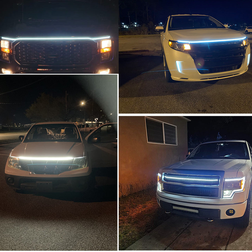 LED Car Hood Light Strip (different colours & sizes available)