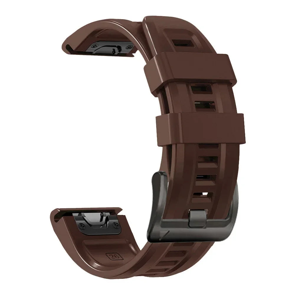 Quickfit Silicone Strap for the Garmin Watch Series (available of various range of models and 46 colours)