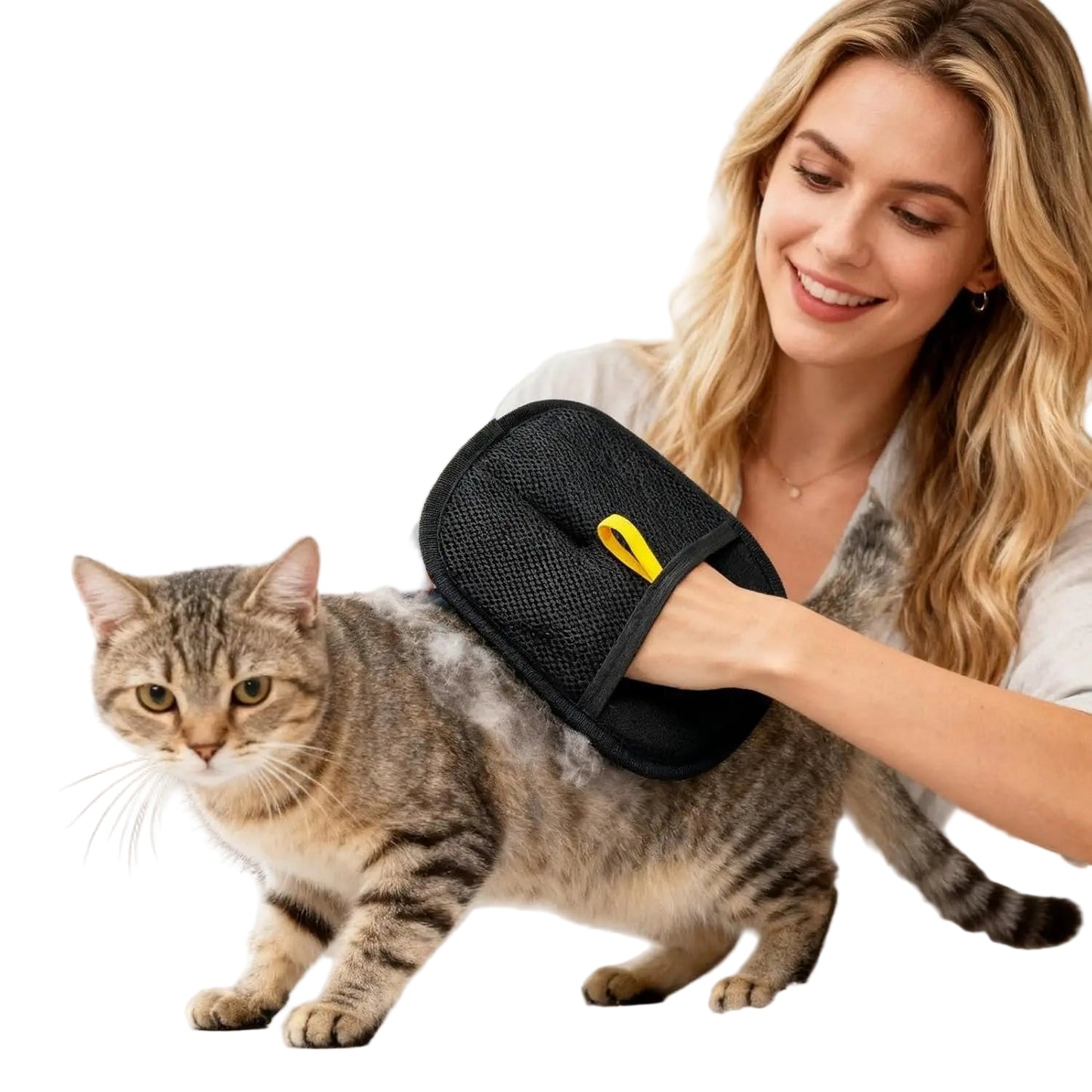 Pet Hair Removal Gloves – Reusable Double-Sided