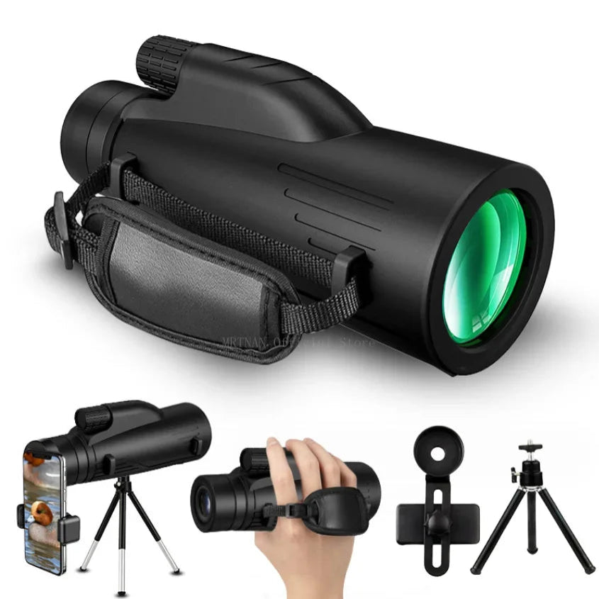 12x50 Powerful Monocular – Long Reach Portable Telescope