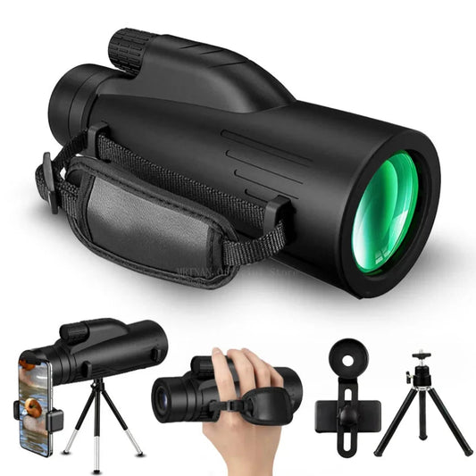 12x50 Powerful Monocular – Long Reach Portable Telescope