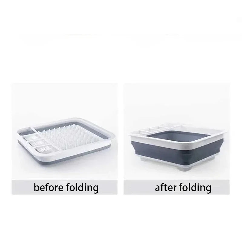 Foldable Dish Rack & Sink for RV, Camper & Boat