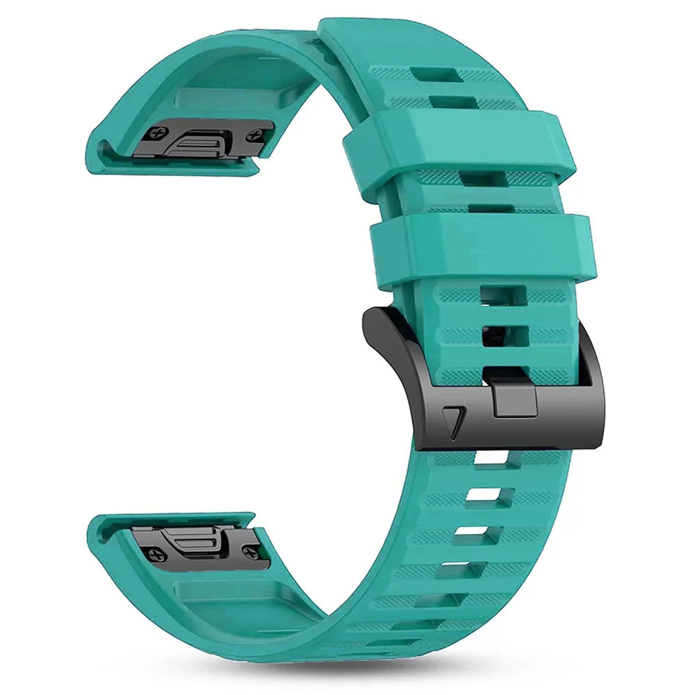 Quickfit Silicone Strap for the Garmin Watch Series (available of various range of models and 46 colours)