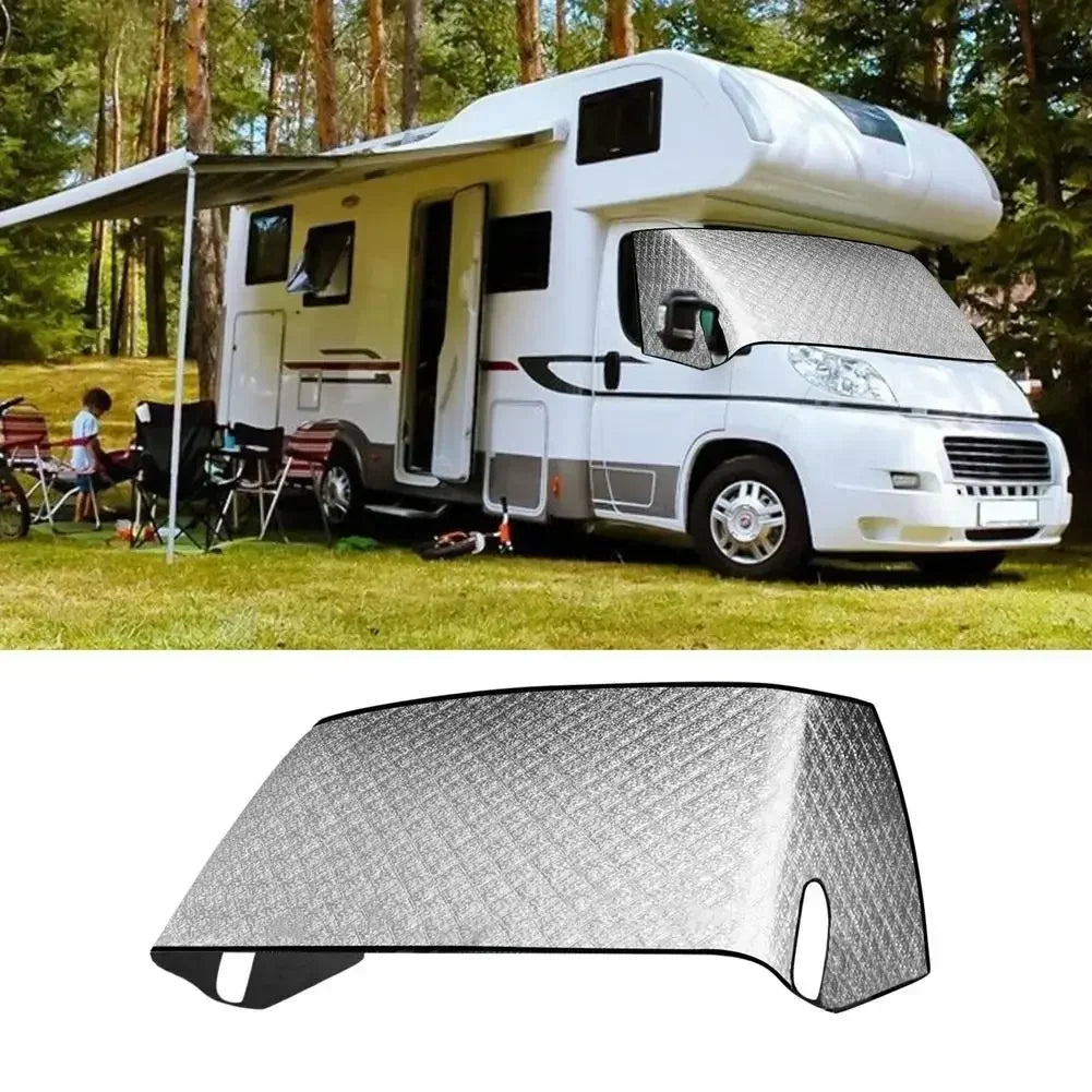 RV Windshield Sunshade Cover – Heat Insulation & UV Protection
