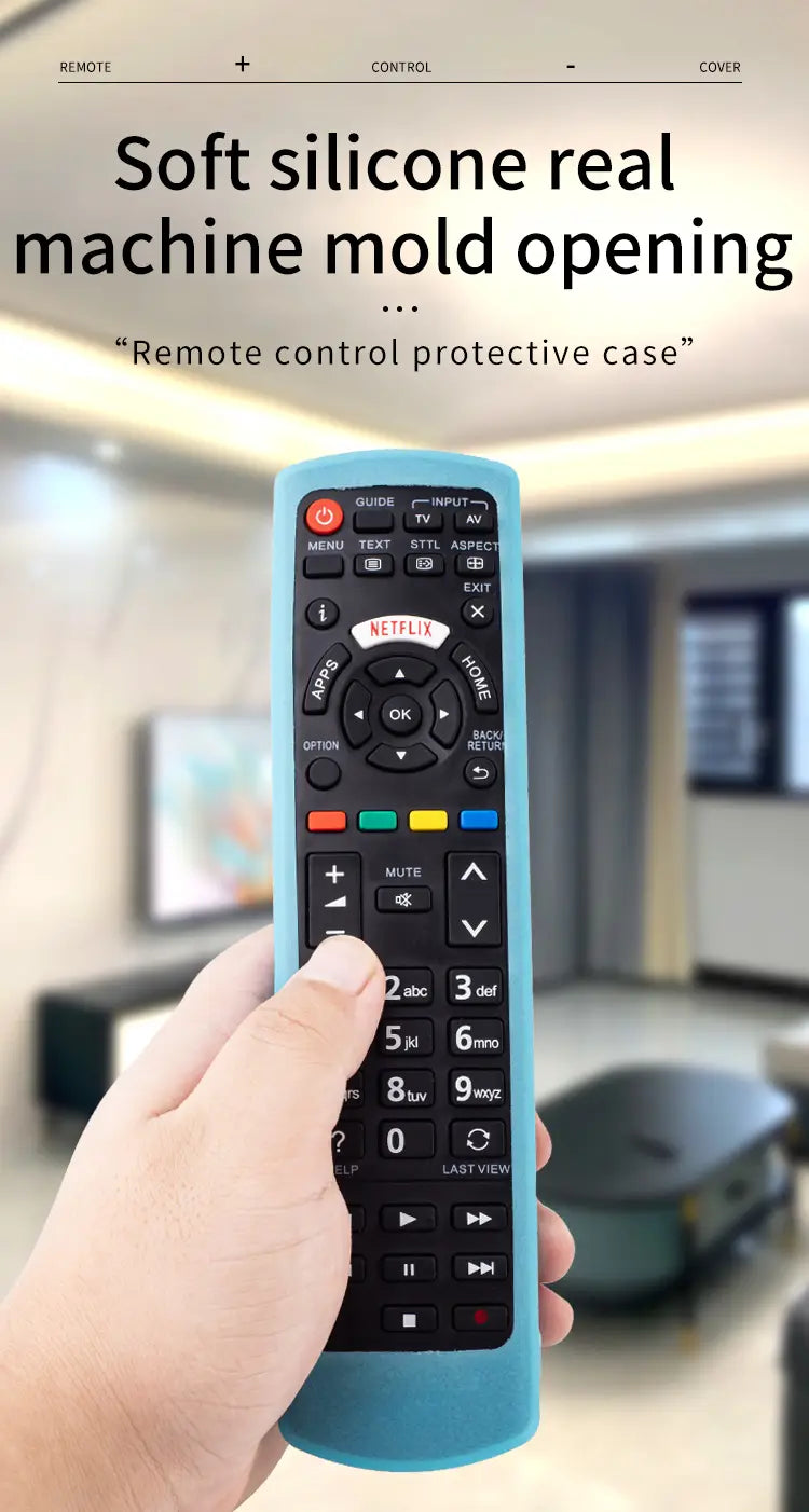Silicone Case for Universal Remote Control Compatible with All Panasonic TVs Plasma Viera HDTV 3D LCD LED TV/DVD