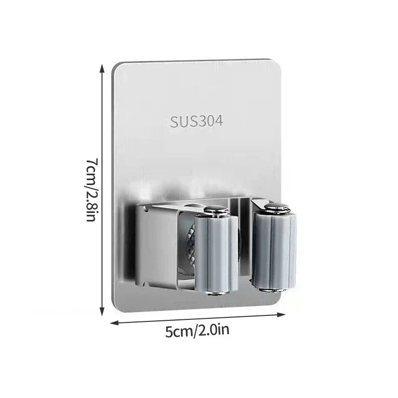 Wall-Mount Mop & Broom Holder