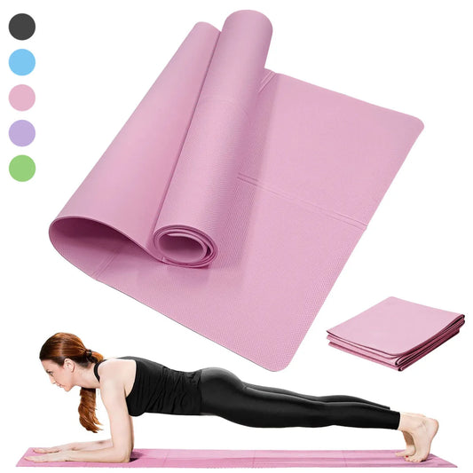 Yoga Mat Pilates Fitness Mat – 3/4/6mm (6 colours available)