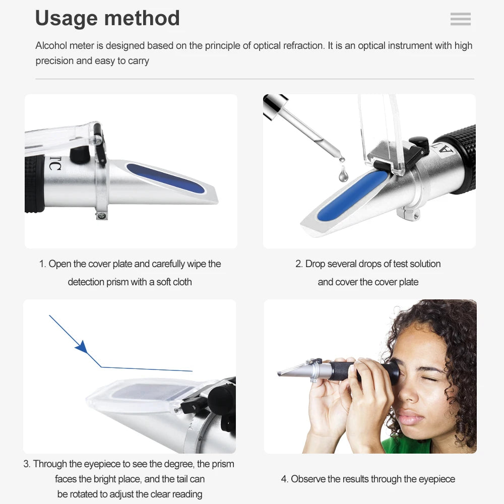 4-in-1 ATC Refractometer – Antifreeze, Coolant, AdBlue & Battery Fluid Tester