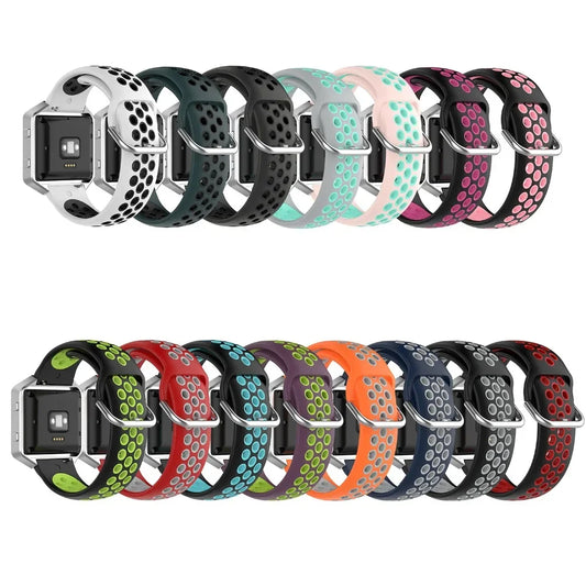Silicone Sport Strap for the Fitbit Blaze/Versa/Versa 2/Lite Series (15 colours available)