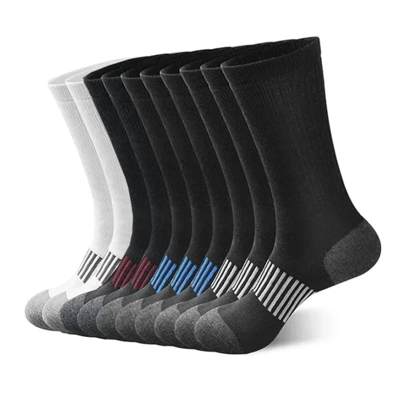 10 Pairs Plus Size Men's Athletic Socks (3 colours available)