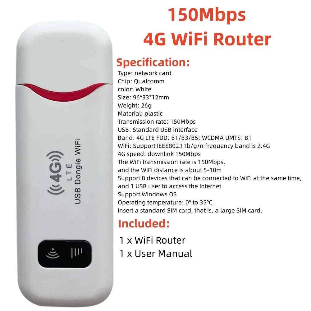4G LTE Portable WiFi Router & Mobile Hotspot (8 different variants available)