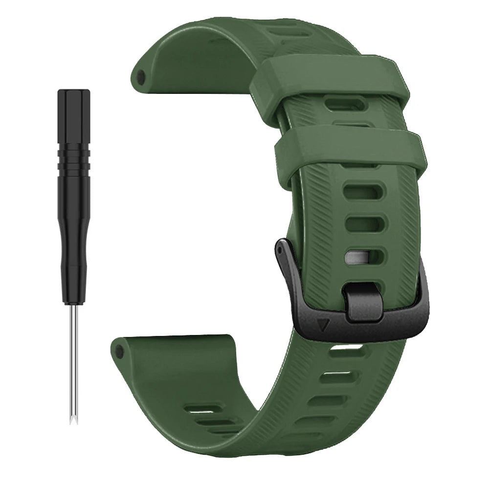 Sports Silicone Strap for the Garmin Forerunner Series - 22mm (10 different colours available)