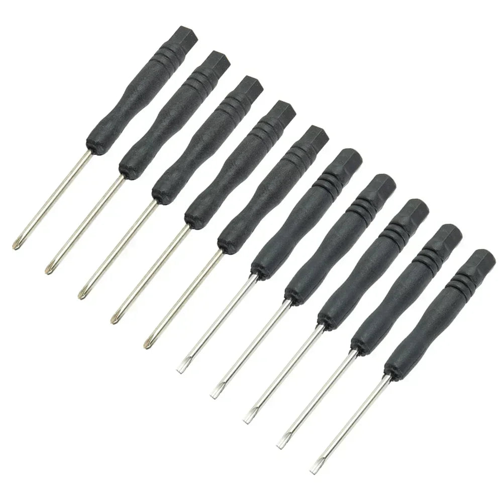 Mini Slotted & Cross Screwdriver Set – 3,22"  / 2mm (10Pcs)