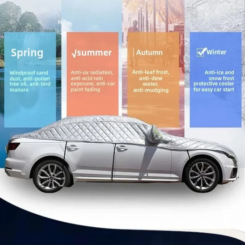 Car Cover Outdoor Waterproof All-Season Sunshade & Hail Protection (4 types available)