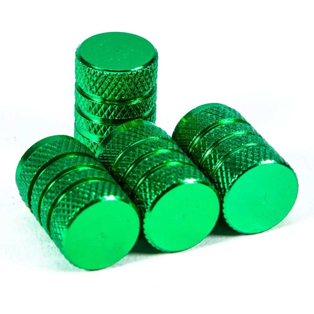 Aluminium Tire Valve Stem Caps (4Pcs) (different colours available)
