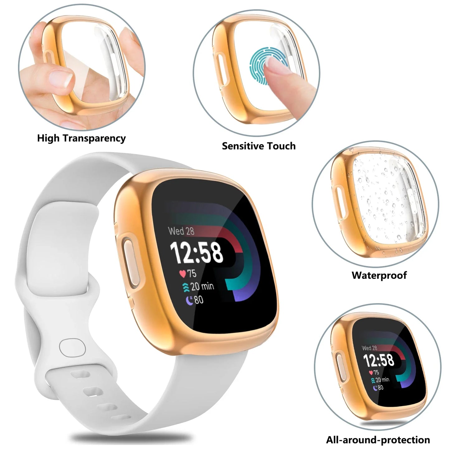 Full Cover Watch Case for the Fitbit Sense