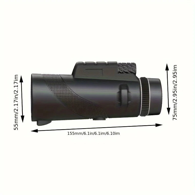 Zoom Monocular Telescope with Tripod & Phone Clip