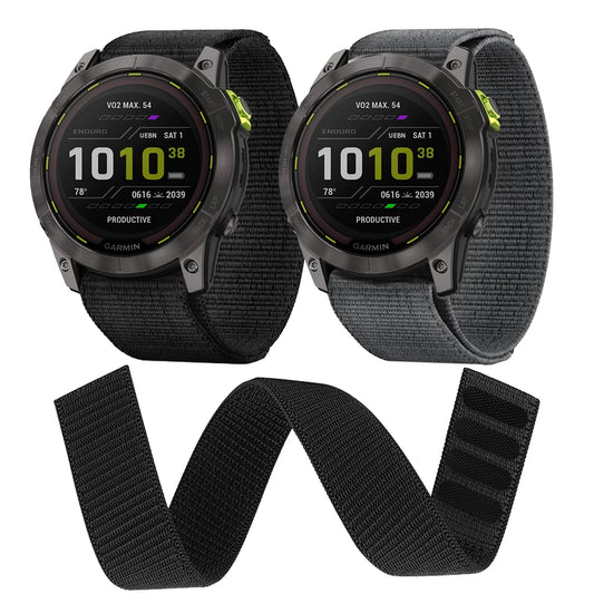 Nylon Hook & Loop Strap for the Garmin Instinct 2/2S (available in 2 colours)
