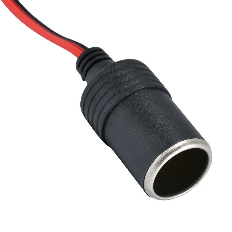 12V Car Lighter Socket Adapter with Crocodile Clips (30cm)