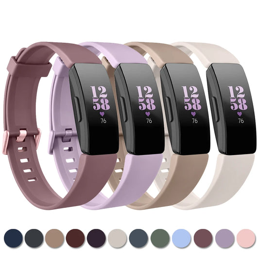 Silicone Strap for Fitbit Inspire 2 Series (available in 21 colours)