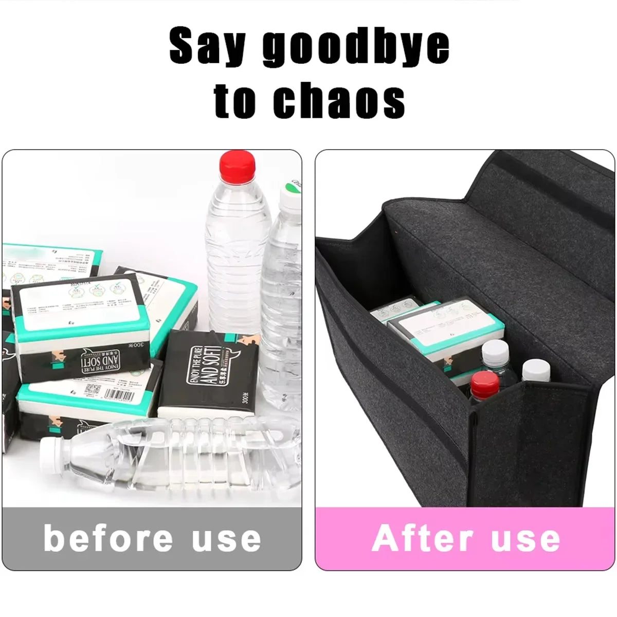 Car Storage Box – Large-Capacity, Portable, Non-Slip Organizer (2 sizes available)