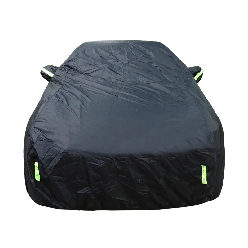 Universal Black Car Cover with Reflective Strips (different sizes available)