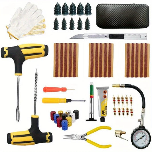 Portable Universal Tyre Emergency Repair Kit (4 types of set available)
