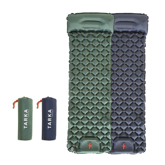 Inflatable Camping Mat with Pillow – Self-Inflating Mattress