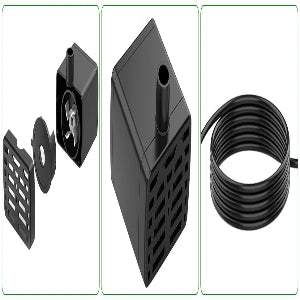 3-Tier Bird Bath with Detachable DIY Solar Fountain with 25W Pump