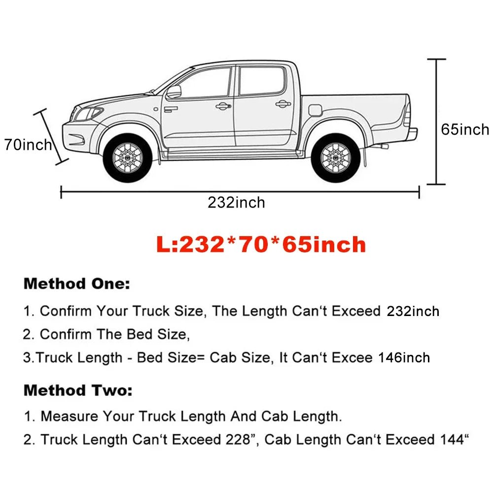 All-Season Waterproof Truck Cover (2 sizes available)