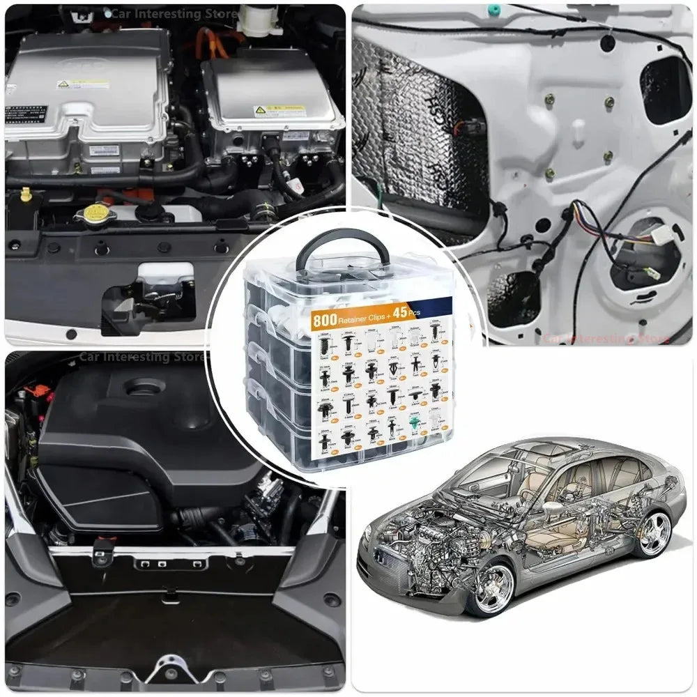 Car Fastener Clip Kit – Plastic Rivets & Retainer Pins (different types available)